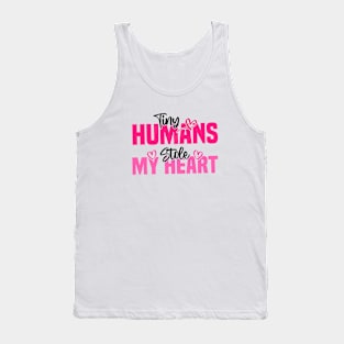 Tiny Humans Stole My Heart - Heartwarming Valentine's Day Tank Top